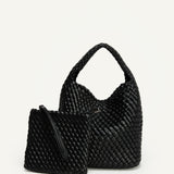 ANGIE HANDLE BAG - BLACK