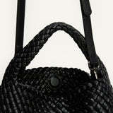 ANGIE HANDLE BAG - BLACK
