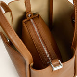 NAOMI HANDLE BAG - CARAMEL