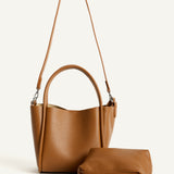 NAOMI HANDLE BAG - CARAMEL
