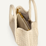 OLIVIA HANDLE BAG - IVORY