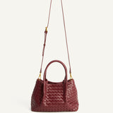OLIVIA HANDLE BAG - MERLOT