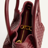 OLIVIA HANDLE BAG - MERLOT