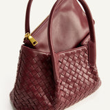 OLIVIA HANDLE BAG - MERLOT