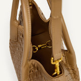 OLIVIA HANDLE BAG - MOCHA