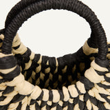 ISLA HANDLE BAG – BLACK BEIGE